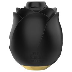   Fifty Shades of Grey - vibrator s valovima zraka u obliku ruže - crni