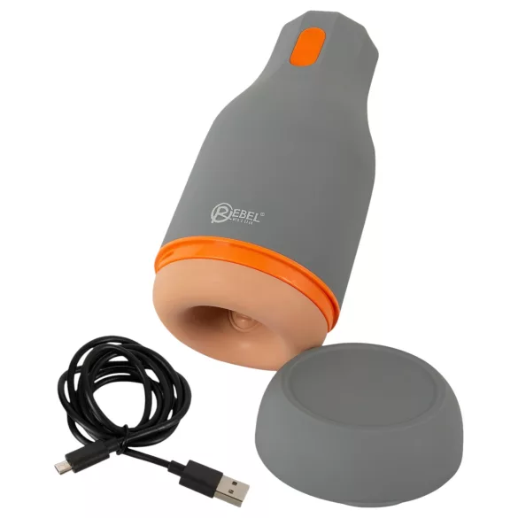 Rebel - vodootporni masturbator (prirodno-sivi)