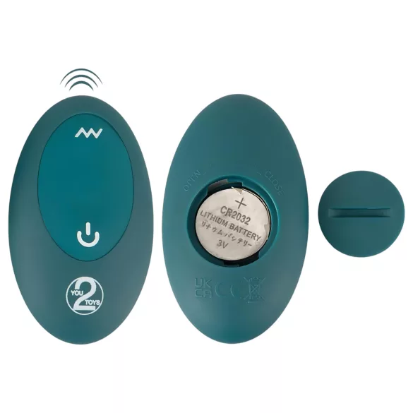 Couples Choice - vibrator za parove 3u1 - podesiv - tirkiz
