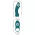 Couples Choice - vibrator za parove 3u1 - podesiv - tirkiz