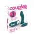 Couples Choice - vibrator za parove 3u1 - podesiv - tirkiz