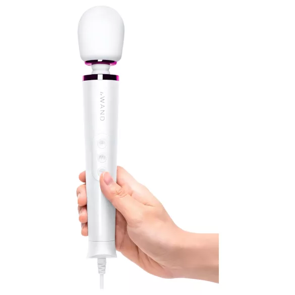 Le Wand Petite Plug-In - masažer s vibratorom za tijelo - bijeli