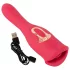 You2Toys - 2u1 vibrator s jezičkom (rozi)