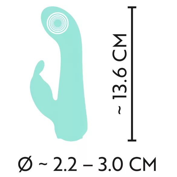 Cuties Mini 4 - vibrator zeko, vodootporan, punjivi - zeleni