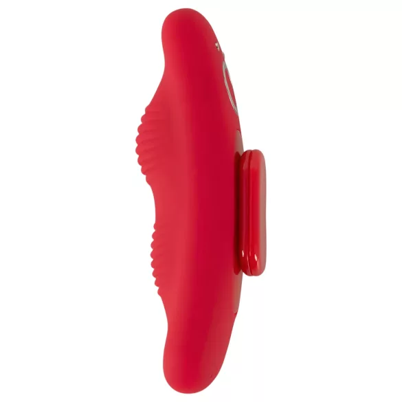 Smile - vibrator za gaćice s daljinskim upravljačem - crveni