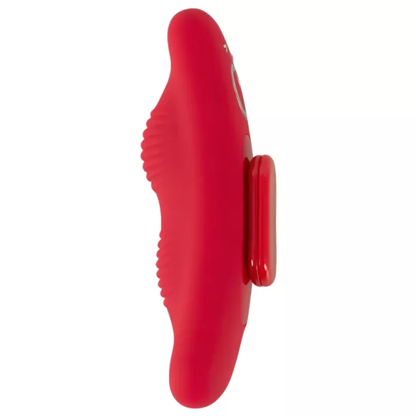 Smile - vibrator za gaćice s daljinskim upravljačem - crveni