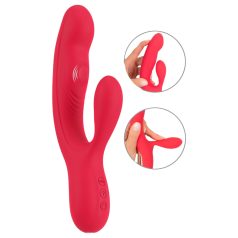 Smile - Vibrator zeca s 3 motora - punjivi - crveni