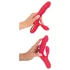 Smile - Vibrator zeca s 3 motora - punjivi - crveni