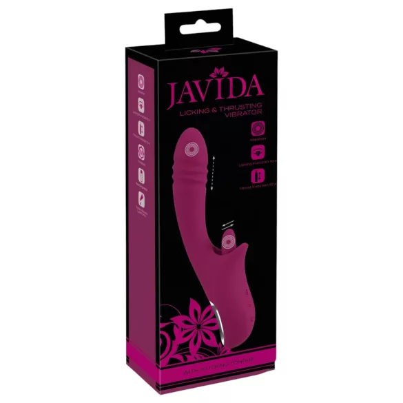 Javida - Vibrator s jezikom i pokretima - ljubičasti