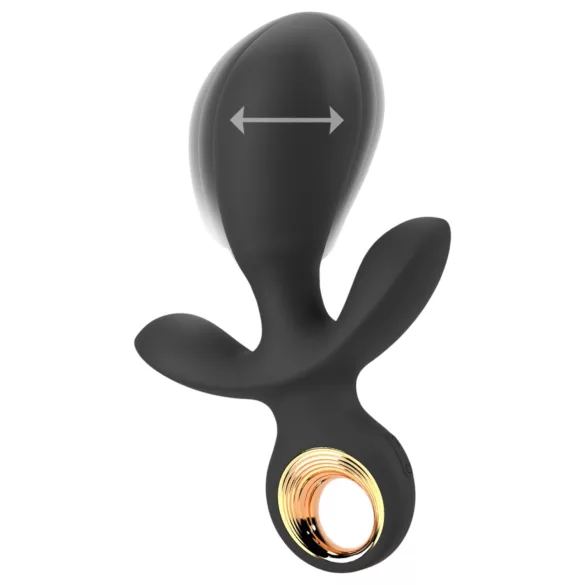 Eternal - trostruki vibrator na napuhavanje - crni