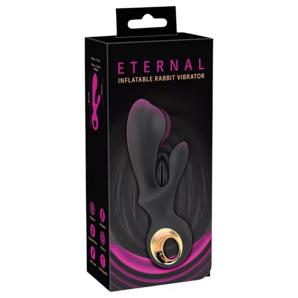 Eternal - vibrator s pumpicom za klitoris - crni