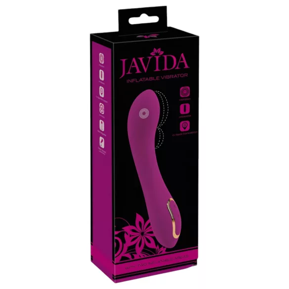 Javida - vibrator s dvije pumpe - ljubičasta