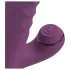 Javida - vibrator zajačić 3u1 - silikon - ljubičasta