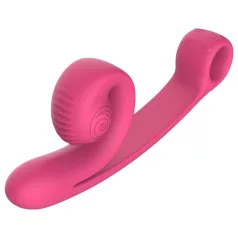 Snail Vibe Curve - 2u1 klitoralni vibrator (rozi)