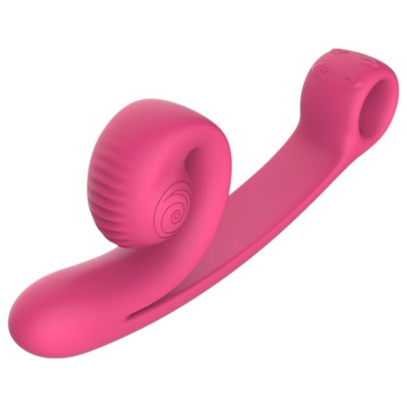 Snail Vibe Curve - vibrator za klitoris i penetraciju - 2u1 - rozi