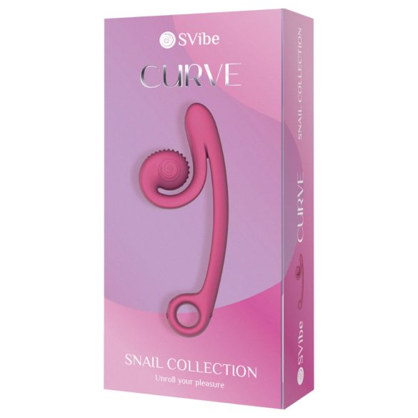 Snail Vibe Curve - vibrator za klitoris i penetraciju - 2u1 - rozi