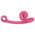Snail Vibe Curve - vibrator za klitoris i penetraciju - 2u1 - rozi