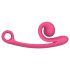 Snail Vibe Curve - vibrator za klitoris i penetraciju - 2u1 - rozi