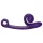 Snail Vibe Curve - vibrator za klitoris i G-točku - 2u1 - silikon - ljubičasta