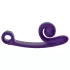 Snail Vibe Curve - vibrator za klitoris i G-točku - 2u1 - silikon - ljubičasta