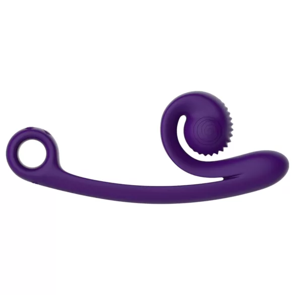 Snail Vibe Curve - vibrator za klitoris i G-točku - 2u1 - silikon - ljubičasta