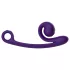 Snail Vibe Curve - vibrator za klitoris i G-točku - 2u1 - silikon - ljubičasta