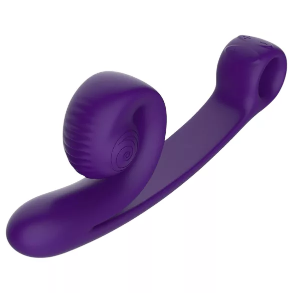 Snail Vibe Curve - vibrator za klitoris i G-točku - 2u1 - silikon - ljubičasta