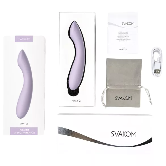 Svakom Amy 2 - G-točka vibrator, punjivi, vodootporan, ljubičasti