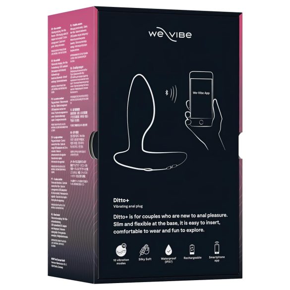 We-Vibe Ditto+ - analni vibrator na daljinsko upravljanje - crni
