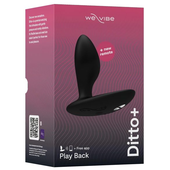 We-Vibe Ditto+ - analni vibrator na daljinsko upravljanje - crni