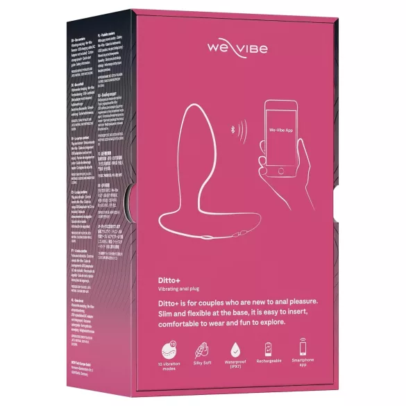We-Vibe Ditto+ - analni vibrator s upravljanjem putem aplikacije (rozi)
