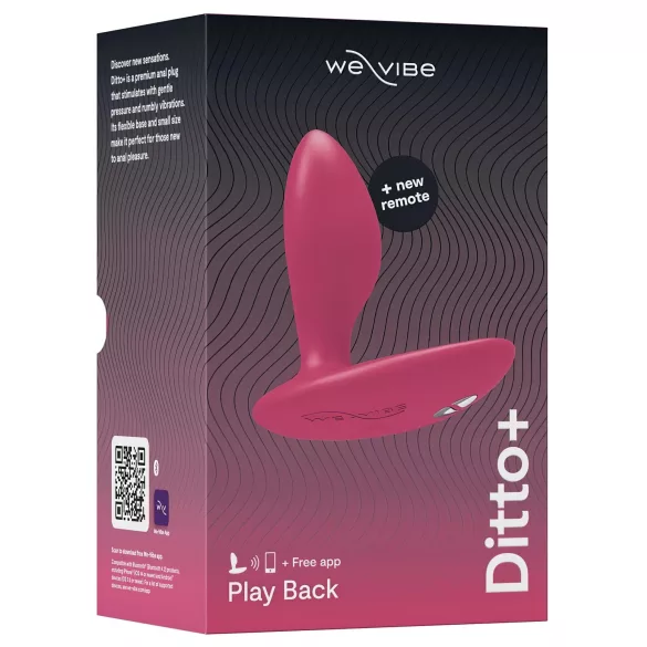 We-Vibe Ditto+ - analni vibrator s upravljanjem putem aplikacije (rozi)