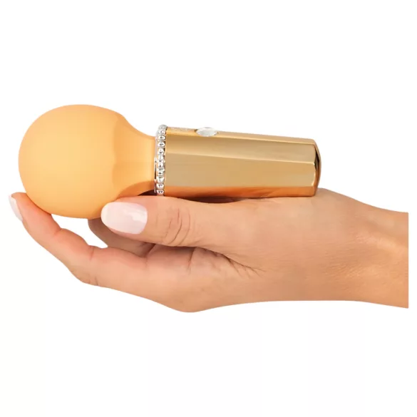 You2Toys - mini wand vibrator - punjivi masažer - žuta