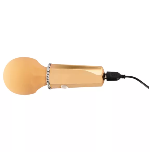 You2Toys - mini wand vibrator - punjivi masažer - žuta