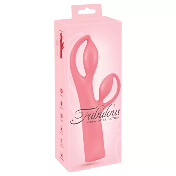 You2Toys Fabulous - vibrator s klitoralnim nastavkom - punjivi - roza