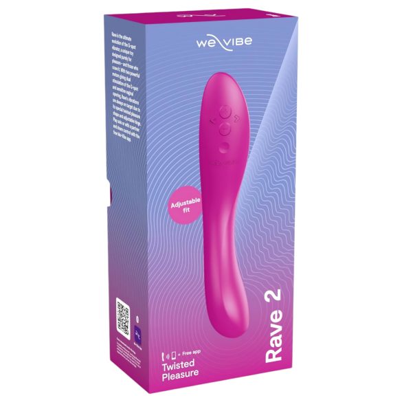 We-Vibe Rave 2 - vibrator za G-točku - punjivi - pametan - rozi