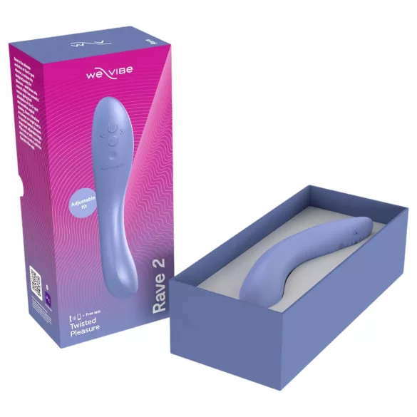 We-Vibe Rave 2 - vibrator za G-točku s upravljanjem putem aplikacije (plavi)