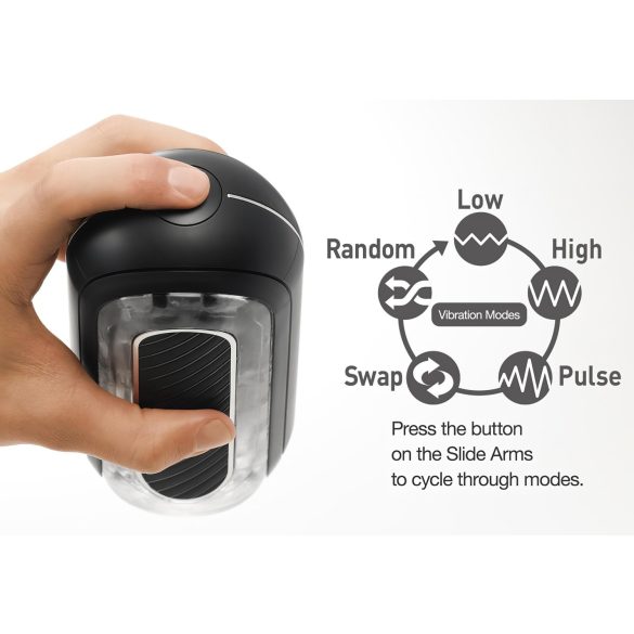 TENGA Flip Zero - snažan masturbator (crni)