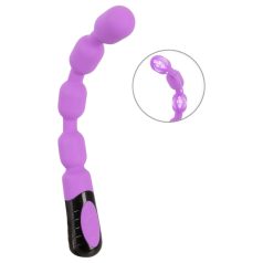   You2Toys - vibrator za G i P točku s perlicama - ljubičasti