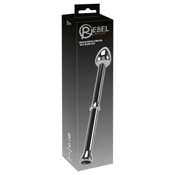 Rebel - vibrator za prostatu od metala - srebrni