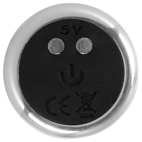 Rebel - vibrator za prostatu od metala - srebrni