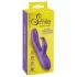 Smile - vibrator s dodatkom za klitoris - ljubičasti silikon