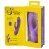 Smile - vibrator s dodatkom za klitoris - ljubičasti silikon