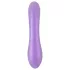 Smile - vibrator s dodatkom za klitoris - ljubičasti silikon