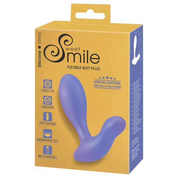 Smile - vibrirajući analni čep - plavi