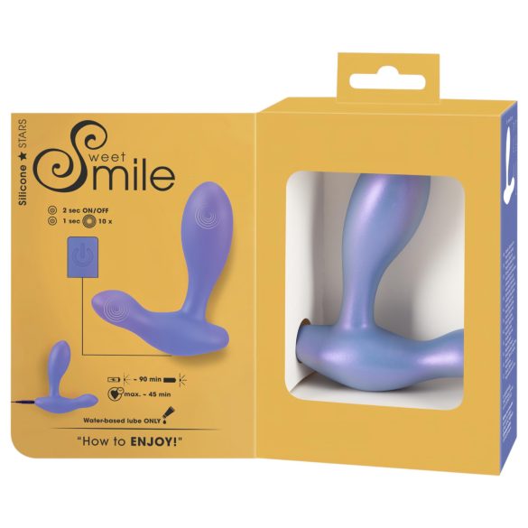 Smile - vibrirajući analni čep - plavi