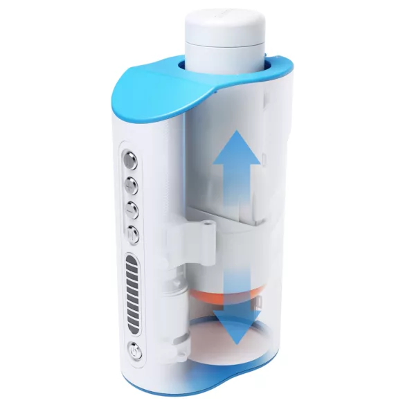 Autoblow A.I. Ultra - muški masturbator s motivom usta - bijeli