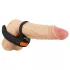 Rebel - vibrirajući penis prsten i vibrator za testise - crna