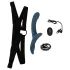 You2Toys - set vibratora s remenom - crna/plava