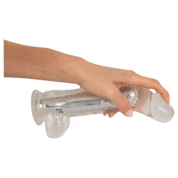 Crystal - Vibrator s vakuumskom čašicom (prozirni)